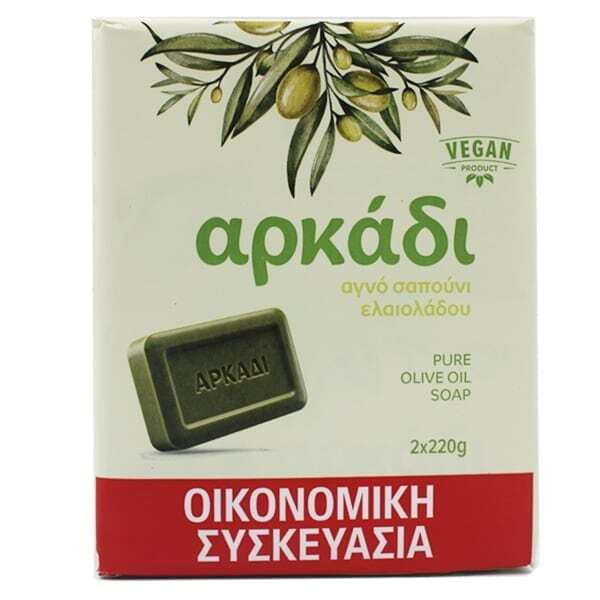 Săpun verde cu ulei de măsline Arkadi – 2 × 220 g