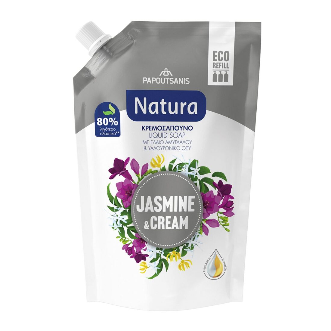 Natura Jasmine & Cream Flüssigseife, Nachfüllpackung – 500 ml