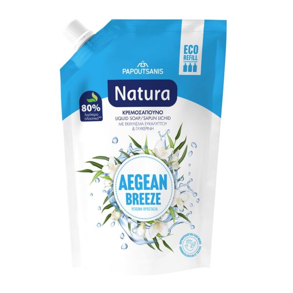 Natura Aegean Breeze Flüssigseife, Nachfüllpackung – 750 ml