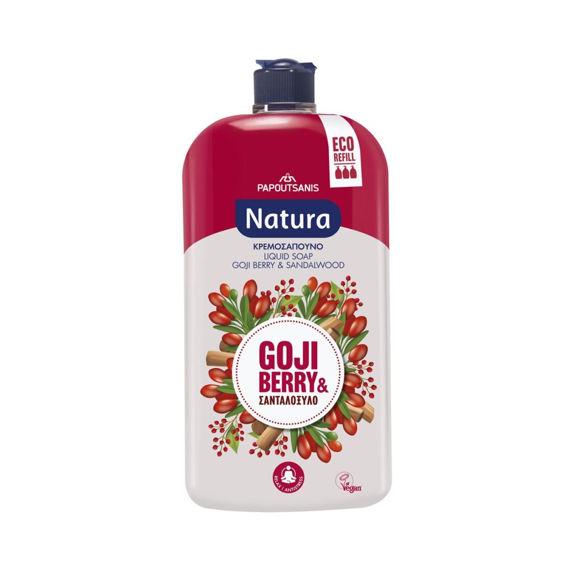 Rezervă săpun lichid Natura Sandalwood & Goji Berry – 900 ml