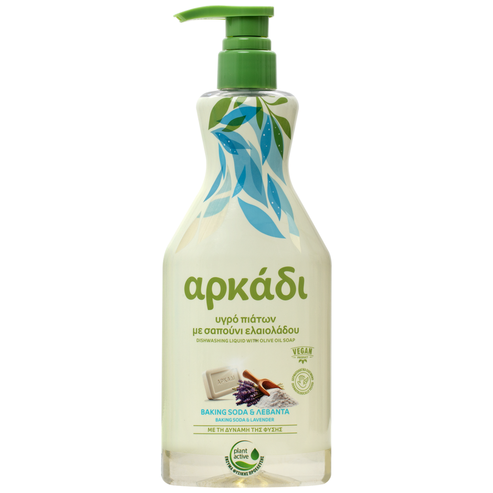 Detergent de vase Arkadi bicarbonat și lavandă – 550 ml